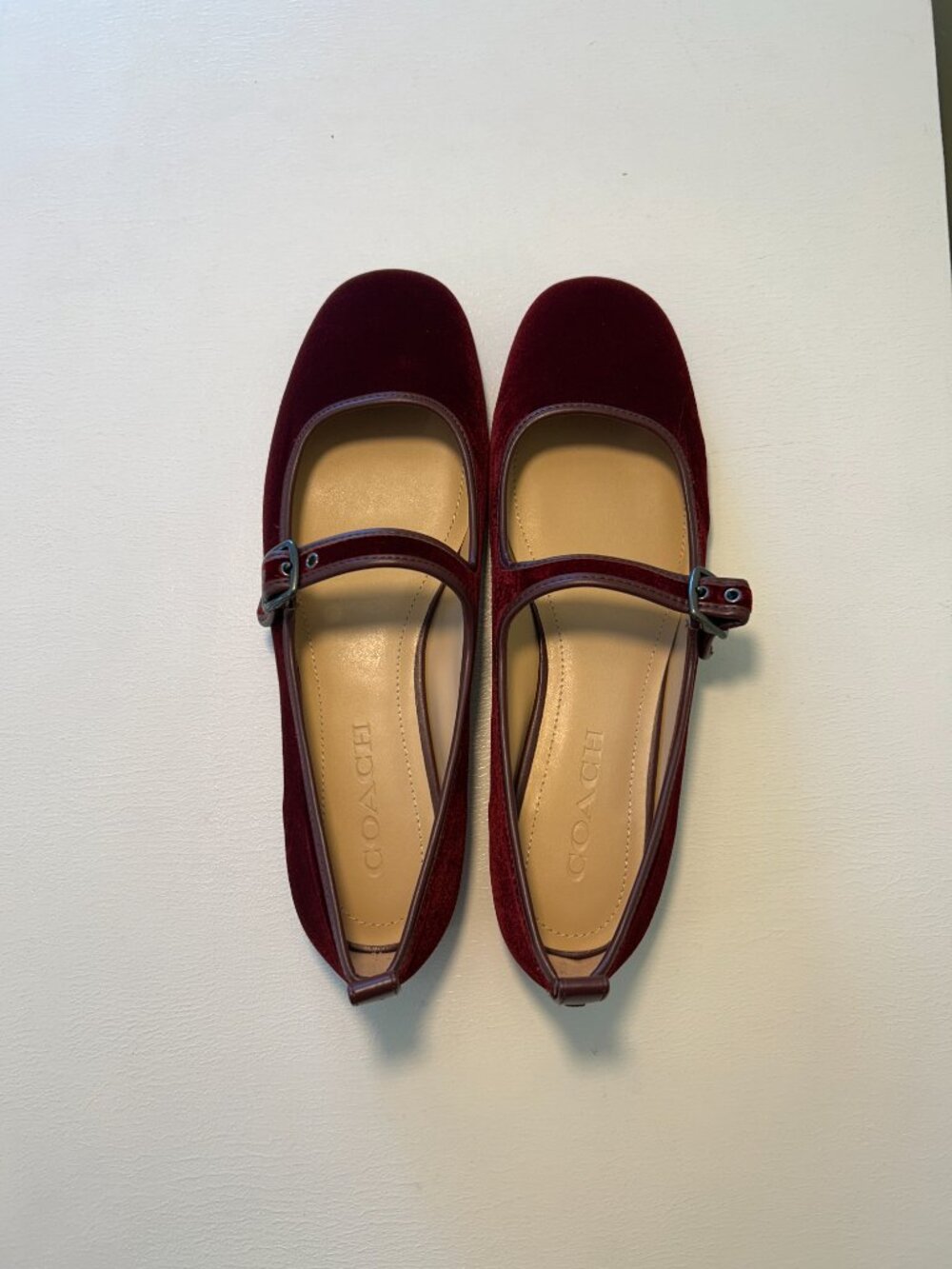 Coach Women's C Rivet Velvet Mary Janes - Picture 12 of 16